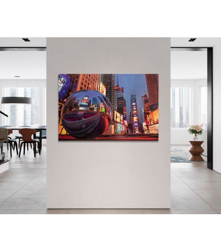 Gicleé City's soul reflection NY NIGHT 1