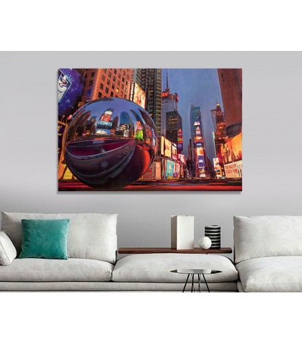 Gicleé City's soul reflection NY NIGHT 1