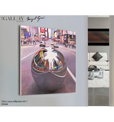 Gicleé City's soul reflection NY 1