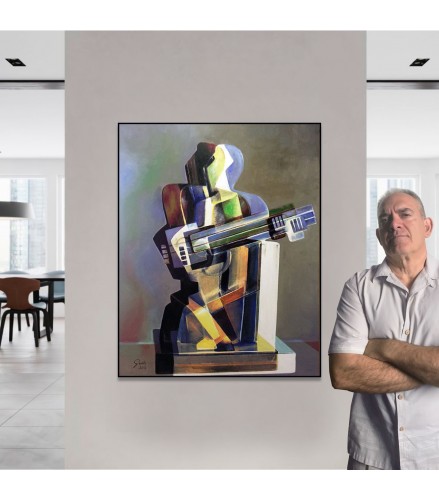 Tridimensional Cubism Harlequin