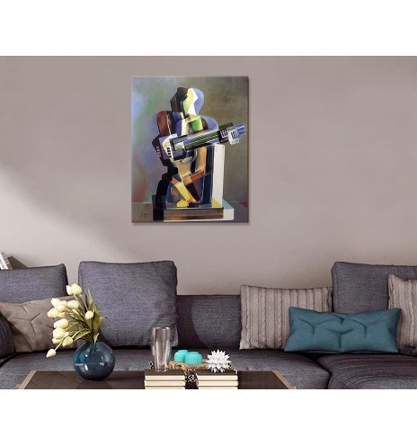 Gicleé Tridimensional Cubism Harlequin 2