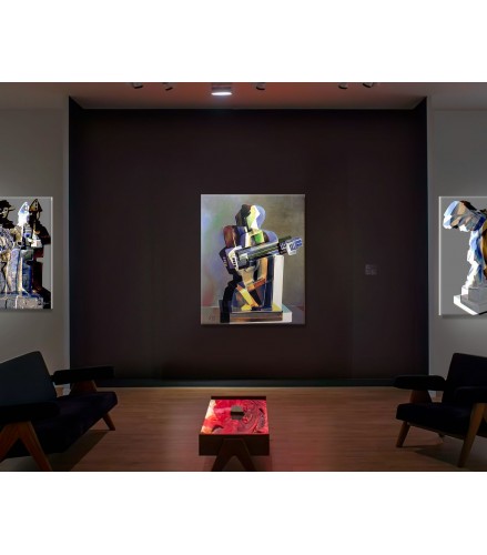 Gicleé Tridimensional Cubism Harlequin