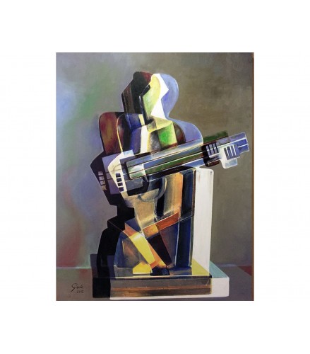 Gicleé Tridimensional Cubism Harlequin