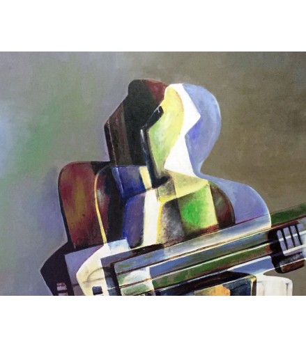 Gicleé Tridimensional Cubism Harlequin