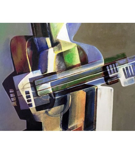 Gicleé Tridimensional Cubism Harlequin