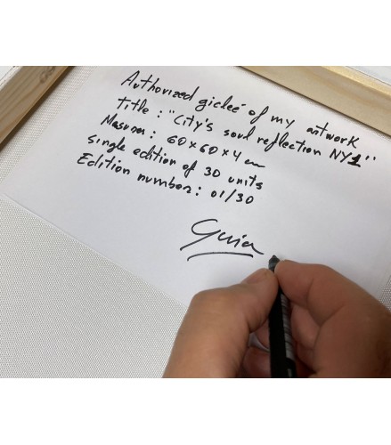 Gicleé City's soul reflection NY 1