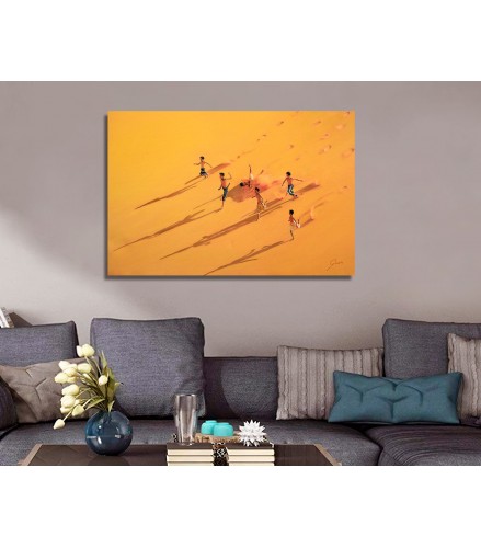 Gicleé Playing in the dunes