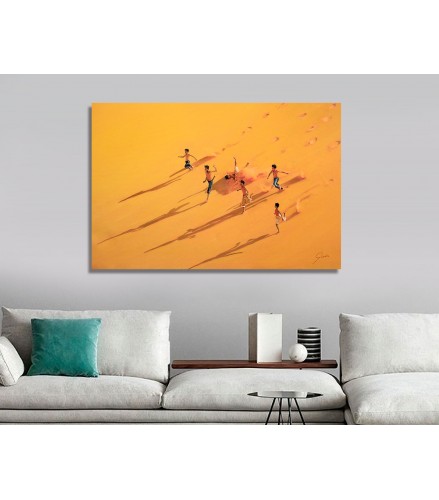 Gicleé Playing in the dunes