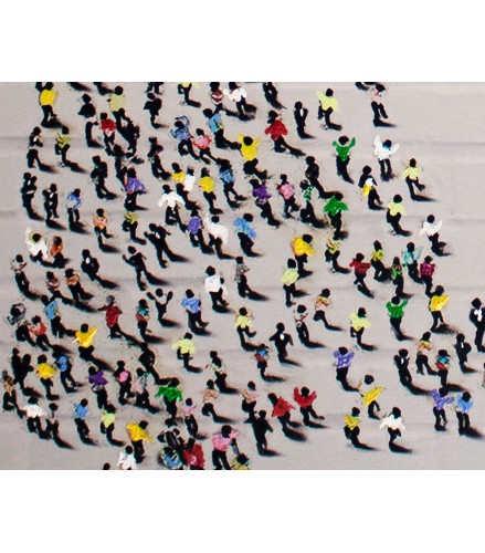 GIRL BALLOON RED METAL