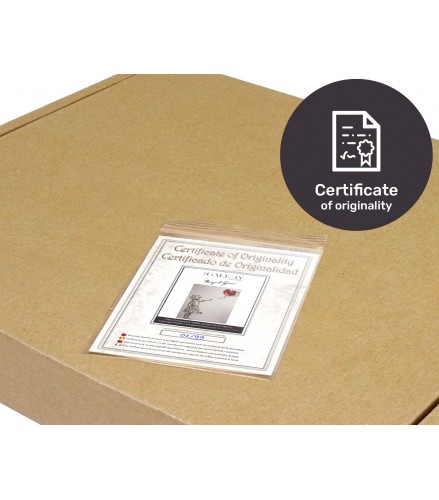 GIRL BALLOON RED METAL