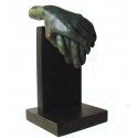 Sculpture Do you feel the same in green rusty bronze Sculpture Do you feel the same in green rusty bronze