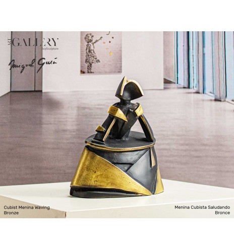 Cubist Menina Waving