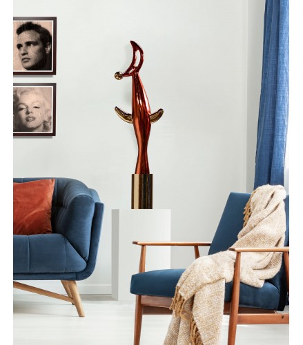 Bird and Moon Fire Red