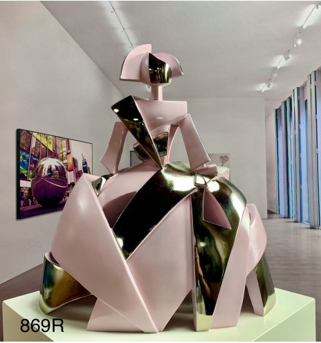 Infant Girl Air and Metal with Pale Pink Patina