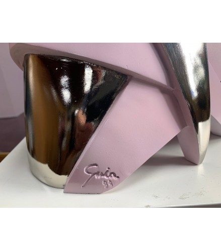 Infant Girl Air and Metal with Pale Pink Patina
