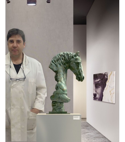 Impressionist horsehead green rust