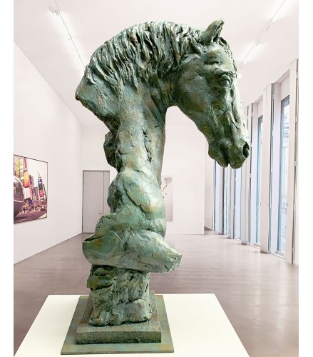 Impressionist horsehead green rust