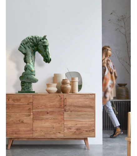 Impressionist horsehead green rust