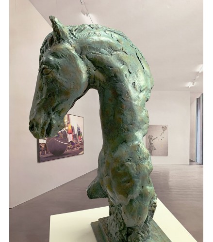 Impressionist horsehead green rust