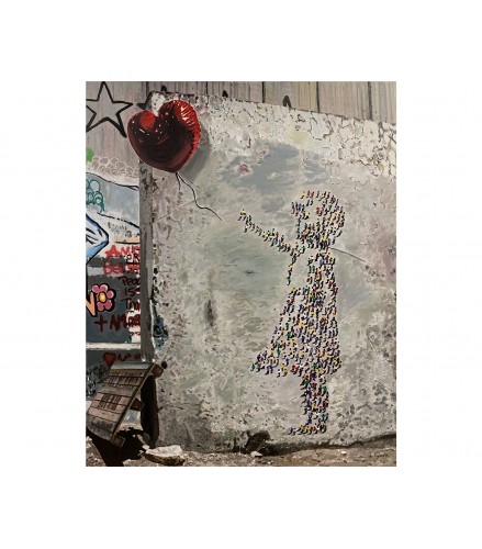 Balloon Girl Escaping Wall