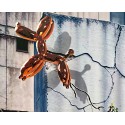 Girl Wall Balloon Dog Escaping