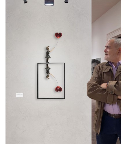 Girl Balloon Reflection