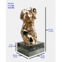 Torso in cast bronze