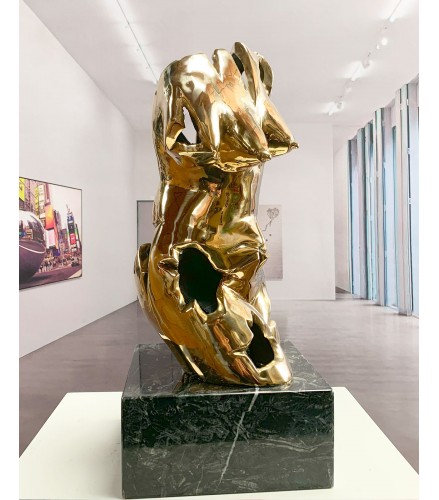 Torso in cast bronze