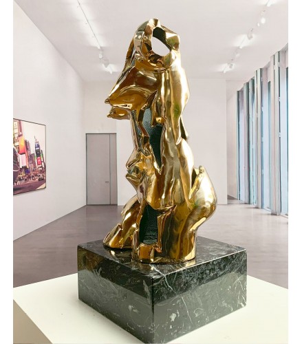 Torso in cast bronze