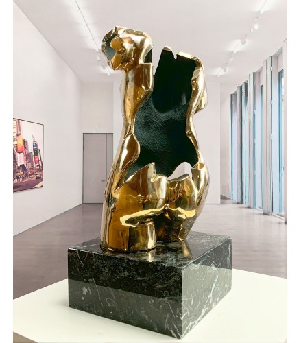 Torso in cast bronze
