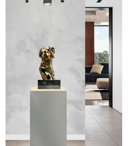 Torso in cast bronze