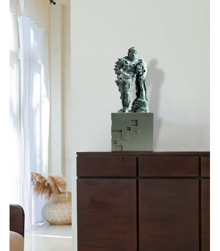 Hercules of Farnese Pixelated green oxide patina