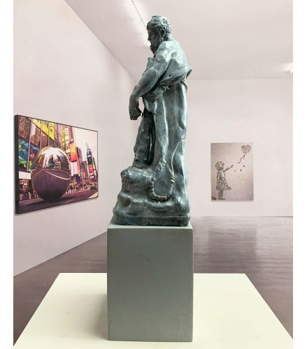 Hercules of Farnese Pixelated green oxide patina