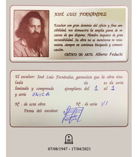 Torso in cast bronze green oxide patina