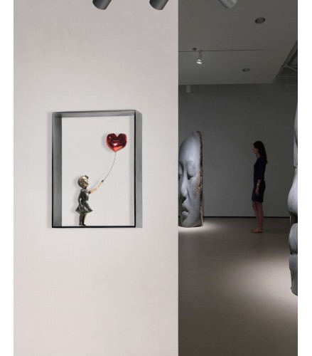 Girl Balloon Framed
