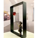 Girl Balloon Framed