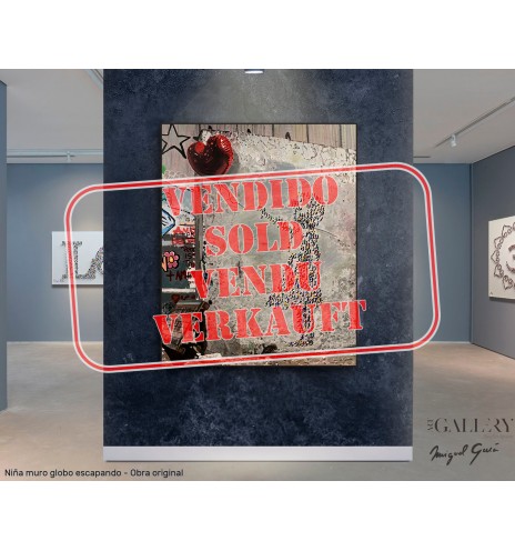 Balloon Girl Escaping Wall