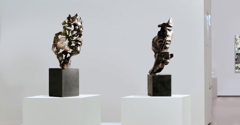 Buy bronze sculptures in contemporary art gallery