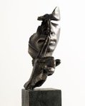 Realistic sculpture in bronze finish by the sculptor Miguel Guía